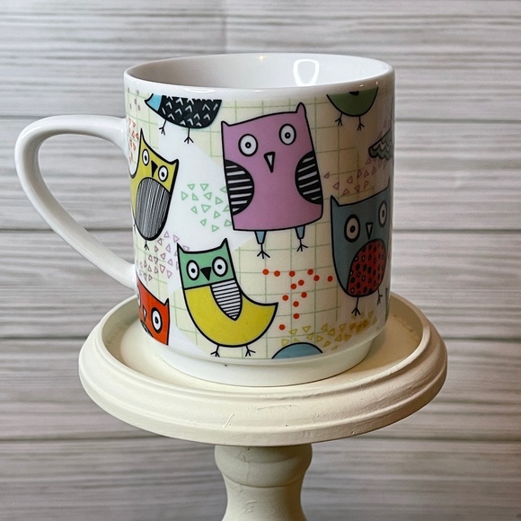 Owls by Creative Tops Ltd. Multicolor Owl Coffee Mug - Picture 2 of 7